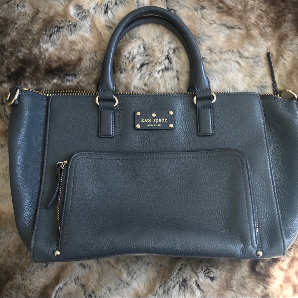PRE LOVED Kate Spade Purse Gray